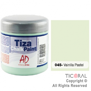 PINTURA TIZA AD 045 VAINILLA PASTEL 200ML X 3 UNIDADES